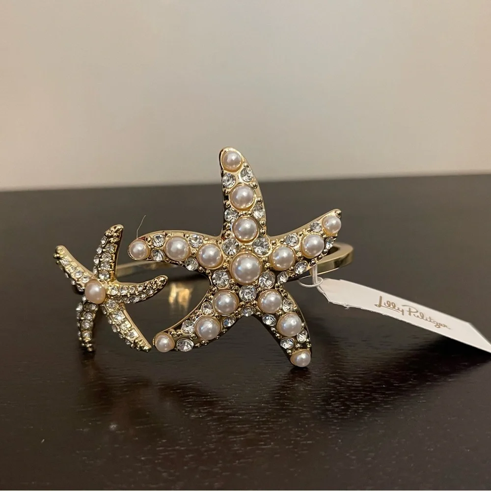 NWT Lilly Pulitzer Starfish Cuff Bracelet - Picture 2 of 2